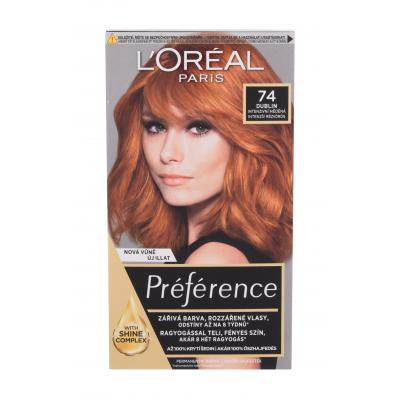 L'Oréal Paris Préférence Féria Farba do włosów dla kobiet 60 ml Odcień 74 Dublin